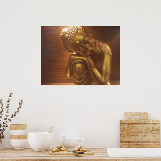 Buddha-Statue Poster (Küche)