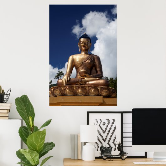 Buddha-Statue Poster (Heimbüro)
