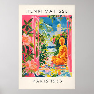 Buddha-Statue Poster, Meditations-Wandkunst Poster