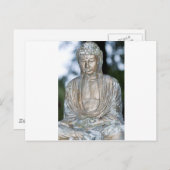 Buddha-Statue Postkarte (Vorne/Hinten)