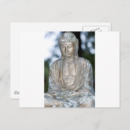 Buddha-Statue Postkarte (Vorne/Hinten)