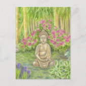Buddha Statue Postkarte (Vorderseite)