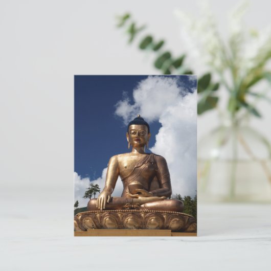 Buddha-Statue Postkarte (Stehend Vorderseite)