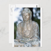 Buddha-Statue Postkarte (Vorne/Hinten)