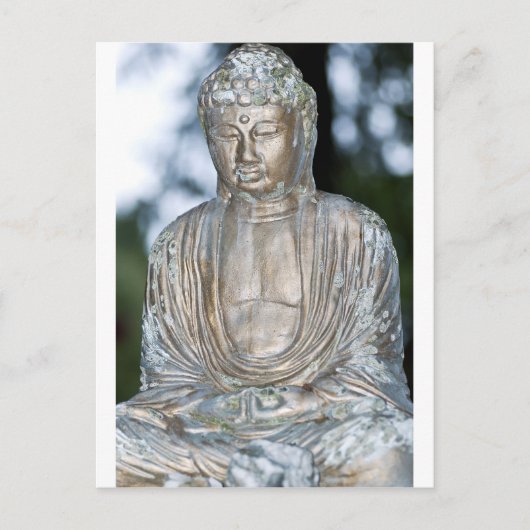 Buddha-Statue Postkarte (Vorderseite)