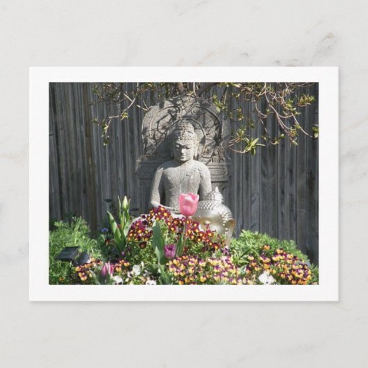 Buddha Statue Postkarte (Vorderseite)