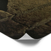 Buddha Statue, Stupas und Volcano, Borobudur Poster (Ecke)