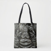Buddha Statue Tote Tag Tasche (Vorderseite)