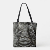 Buddha Statue Tote Tag Tasche (Rückseite)