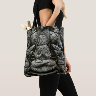 Buddha Statue Tote Tag Tasche