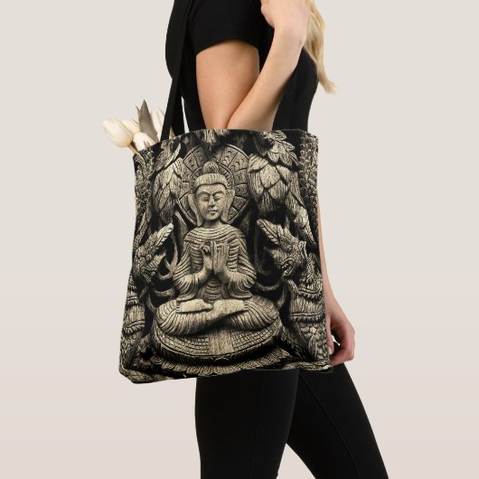 Buddha Statue Tote Tag Tasche (Von Nahem)