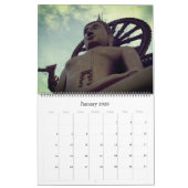 Buddha Statuen 2025 groß Kalender (Jan 2026)