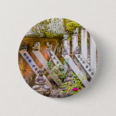 Buddha-Statuen am Senko-ji-Tempel Button (Vorderseite)