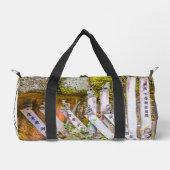 Buddha-Statuen am Senko-ji-Tempel Duffle Bag (Vorderseite)