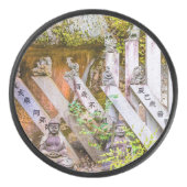 Buddha-Statuen am Senko-ji-Tempel Eishockey Puck (Vorderseite)