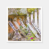 Buddha-Statuen am Senko-ji-Tempel Serviette (Vorderseite)