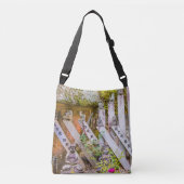 Buddha-Statuen am Senko-ji-Tempel Tragetaschen Mit Langen Trägern (Vorderseite)