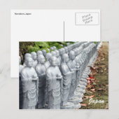 Buddha-Statuen Postkarte (Vorne/Hinten)