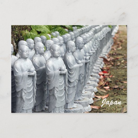 Buddha-Statuen Postkarte (Vorderseite)