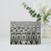 Buddha Statuen Postkarte (Stehend Vorderseite)