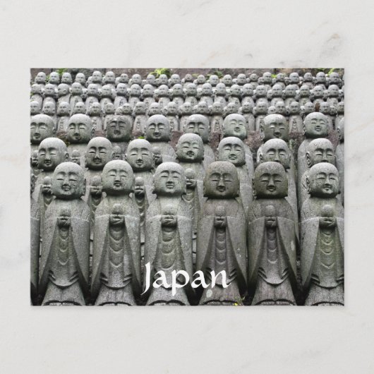 Buddha Statuen Postkarte (Vorderseite)