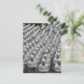 Buddha-Statuen Postkarte (Stehend Vorderseite)