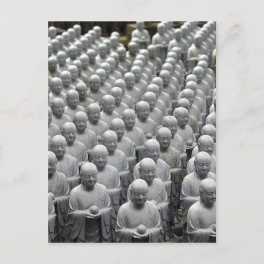 Buddha-Statuen Postkarte (Vorderseite)