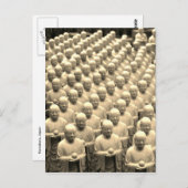 Buddha-Statuen Postkarte (Vorne/Hinten)