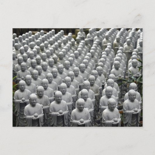Buddha-Statuen Postkarte (Vorderseite)
