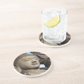 Buddha-Statuen Sandstein Untersetzer (Seite)