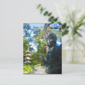 Buddha Statuengärten Postkarte (Stehend Vorderseite)