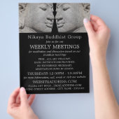 Buddha Statues, Buddhistischer Flyer für Gruppenwe (Hand)