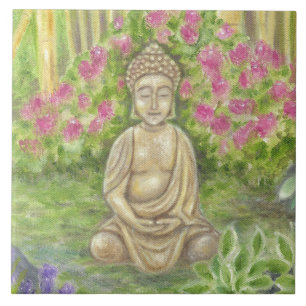 Buddha-Statuewandfliese Fliese