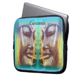 Buddha steht vor Thunder_Cove Laptopschutzhülle (Vorderseite Links)
