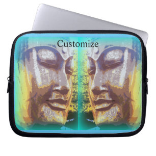 Buddha steht vor Thunder_Cove Laptopschutzhülle