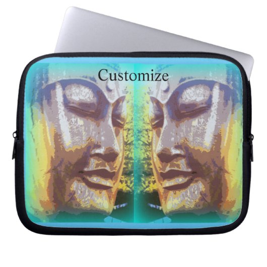Buddha steht vor Thunder_Cove Laptopschutzhülle (Vorderseite)