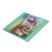 Buddha stellen Grün gegenüber Fliese (Seite)