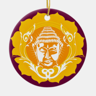 Buddha stellen Verzierung gegenüber Keramikornament