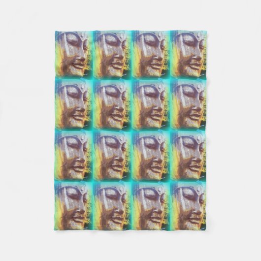 Buddha stellt gegenüber fleecedecke (Vorderseite)
