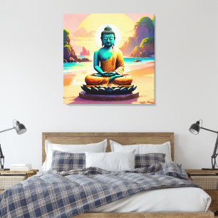 Buddha - Stille Gestade der Erleuchtung Leinwanddruck
