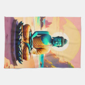 Buddha - Stille Ufer der Erleuchtung Geschirrtuch (Horizontal)