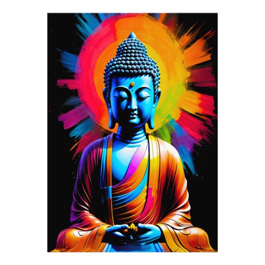 Buddha - Strahlen der Ruhe Fotodruck (Vorne)