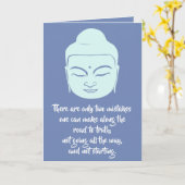 Buddha-Straße zur Wahrheits-Gruß-Karte Karte (Gelbe Blume)