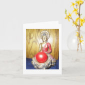 Buddha Sympathy Card Karte (Gelbe Blume)
