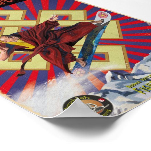 Buddha-Tafel Poster (Ecke)