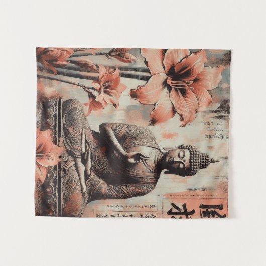 BUDDHA TAPESTRIE #5 WANDTEPPICH (Vorderseite (Horizontal))