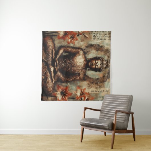 BUDDHA TAPESTRIE #7 WANDTEPPICH (Beispiel (Horizontal))