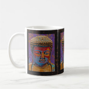 Buddha-Tasse in Rot, Gold und Schwarz Kaffeetasse