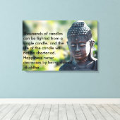 Buddha "Tausende Kerzen" Leinwanddruck (Insitu (Holzboden))