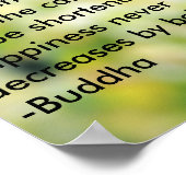 Buddha "Tausende Kerzen" Poster (Ecke)